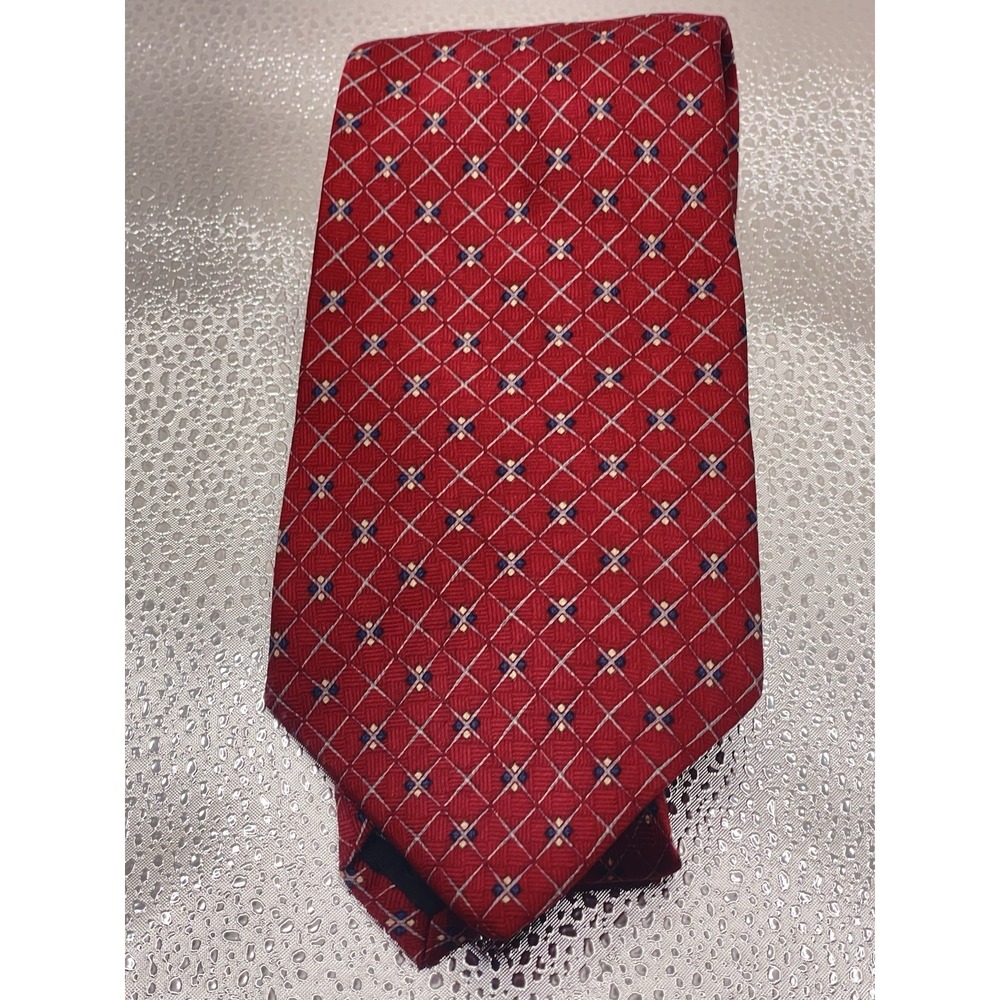 NEO Bill Blass Red  Silk Men's‎ Necktie Z-203